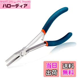 【送料無料】SPEEDWOX ニッパー ロングリーチ 手の届かない狭い所に最適 マイクロ 小型 細かい作業 バネ付 軽量 ロングサイズ 精密作業 工具 ミニ 先長 ラジオペンチ 自動車 バイク 設備 パソコン メンテナンス 機械 整備 修理 プラモデル ホ 色：ブルー、サイズ：160mm