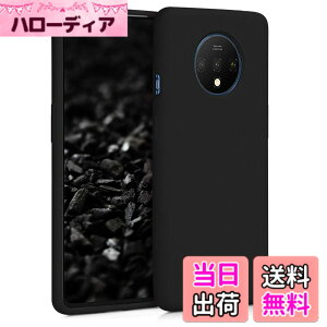�y���������zkwmobile �X�}�z�P�[�X OnePlus 7T�Ή� �P�[�X - TPU ���L�b�h �V���R�� �J�o�[ - �ϏՌ� ���h�~ �T���T�� Case �F�F�u���b�N