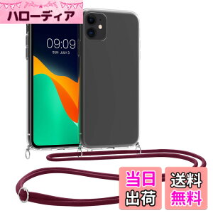 �y���������zkwmobile �X�}�z�V�����_�[ Apple iPhone 11�Ή� �P�[�X - �V�����_�[ �N���A TPU �J�o�[ �X�g���b�v�t�� - ���|�� ��|�� �ϏՌ� �F�F���� / �_�[�N���b�h