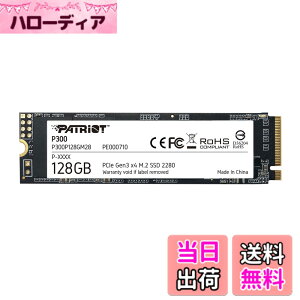 �y���������zPatriot P300 Internal SSD - NVMe PCIe Gen 3x4 - M.2 2280-10 Pack Parent �F�FM.2 PCIe Gen 3x4�A�T�C�Y�F128GB