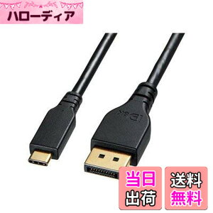�y���������z�T�����T�v���C TypeC-DisplayPort�ϊ��P�[�u�� (�o����)(�u���b�N) �F�F�u���b�N�A�T�C�Y�F1m