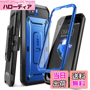 �y���������zSUPCASE iPhone SE3(��3����) 2022 SE(��2����) /iPhone8 /iPhone7 �P�[�X �Ή� 2020 �V�����J�o�[ �t���ی�t�B���� �ƍ������N���b�v�t�� �č��R���K�i�擾 �ϏՌ� �h�o �� �F�F�u���[�A�T�C