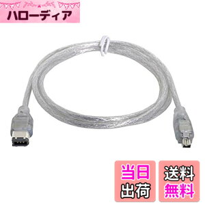 �y���������zChenyang 1394 6Pin to Firewire 400 IEEE 1394 4 Pin Male iLink Adapter Cord Cable for Camera Camcorder �F�F���� 1394 6�s�� - Firewire 400 IEEE 1394 4�s���B