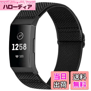 �y���������zRunostrich �R���p�`�u�� Fitbit Charge 4 / Fitbit Charge 3 / Charge 3 SE �i�C�����e���X�|�[�c�o���h�����p�X�g���b�`�o���h �X�g���b�v �F�F�u���b�N