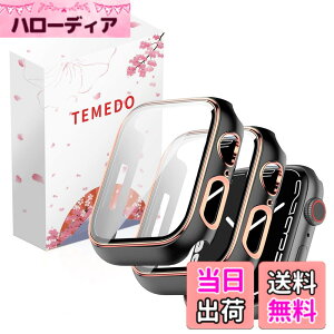 �y���������zTEMEDO �Ή� �A�b�v���E�H�b�` �J�o�[ 44mm Apple Watch SE3/SE2/SE/6/5/4 �P�[�X ���b�L���H �K���X�t�B���� ��̌^ �����x�^�b�` �L�Y�h�~ PC�f�� �S�ʕی� ��d�\�� ���ϋv ���� �F�F�u��