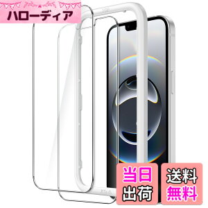 �y���������zJETech iPhone �p �t���ی�t�B���� �����K���X�� �K�C�h�g�t�� �P�[�X�Ɋ��Ȃ� HD�N���A �F�F�N���A�A�T�C�Y�FiPhone 17e/16e/13/13 Pro