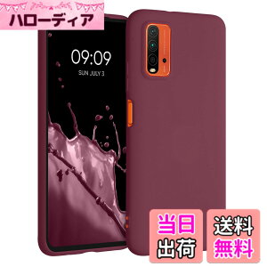 �y���������zkwmobile �X�}�z�P�[�X Xiaomi Redmi 9T�Ή� �P�[�X - �ϏՌ� ����~�� �\�t�g TPU �V���R�� - ���x���_�[ �F�F�{���h�[�o�C�I���b�g