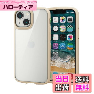 �y���������z�G���R�� iPhone 11 �P�[�X �ϏՌ�x�t���[�� TOUGH SLIM LITE [�w�ʃN���A�^�C�v] �u���b�N �F�F�A�C�{���[�A�T�C�Y�FiPhone 13 mini