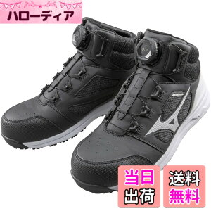 �y���������zMIZUNO(�~�Y�m) �����Y ���S�C �I�[���}�C�e�B LS273M BOA���[�N�V���[�Y �F�F�u���b�N/�z���C�g�A�T�C�Y�F27.0 cm 3E
