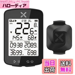 �y���������zXOSS GPS �T�C�N���R���s���[�^ �Z�b�g �T�C�R�� GPS ���� �X�s�[�h �P�C�f���X�Z���T�[ ���C�����X Bluetooth ANT+�Ή� �F�F�u���b�N