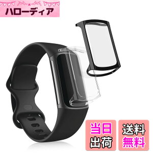�y���������zkwmobile 2x �P�[�X Fitbit Charge 6 / Charge 5�Ή� �J�o�[ - �t���J�o�[ �V���R�� �ϏՌ� �S�̕ی� ����/���F �F�F���� / ���F