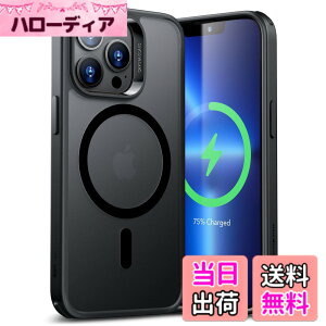�y���������z�y�ČRMIL�K�i�EMagsafe�Ή��z �F�F�t���X�g�u���b�N�A�T�C�Y�FiPhone 13 Pro Max 6.7