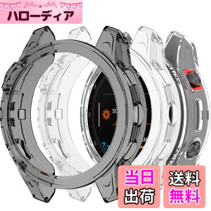 �y���������zMiimall�Ή�Garmin Fenix 7/Fenix 7 Pro �P�[�X TPU�ގ� �\�t�g �h�Ռ� �y�� ���^ �K�[�~�� Fenix 7 �J�o�[ �����h�~ �����Ή� Fenix 7�ی�J�o�[ �o���p�[�i�N���A�j �F�F�N���A+�u���b�N