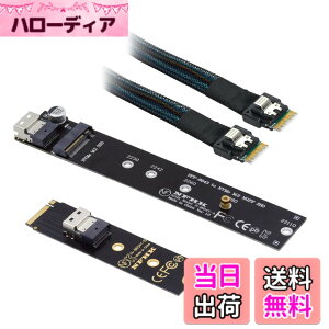 �y���������zXiwai NGFF M-Key NVME�I�X-���X�����P�[�u��40cm�ASFF-8654�R�l�N�^�A���C���{�[�hSSD 2280/22110�p �F�FBlack
