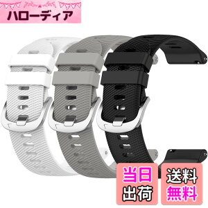 �y���������zMiimall�Ή�Garmin Venu/Venu 2 Plus/Forerunner 245 �o���h 20mm�x���g�Ή� �ʋC���x���g �_��ȃV���R�� �ȒP��t ���߉\ �y�� Garmin Venu SQ �j���ʗp �ϋv�� �h���h���i�_�[�N�u���[+�_�[�N