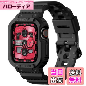 �y���������zamBand Apple Watch�o���h 44mm 42mm �o���p�[�P�[�X�t�� ���ȃ����Y�o���h Apple Watch SE iWatch Series 7 6 5 4 3 2 1�p �X�|�[�c�~���^���[�ی�P�[�X �v���e�N�^�[ �����h�~ �ϏՌ� �F�F�u��