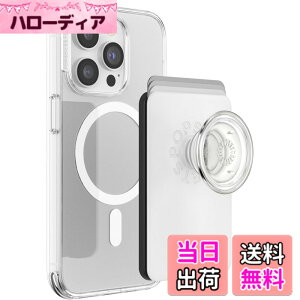 �y���������zPopSockets Japan - �|�b�v�\�P�b�c �W���p�� PopWallet+ MagSafe White Clear �A�_�v�^�[�����O�t�� �� �X�[�p�[ �N���A MagSafe �|�b�v�E�H���b�g+�X�}�z�O���b�v&�E�H���b�g �X�^���h�t���J�[