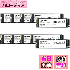 �y���������zPatriot P300 Internal SSD - NVMe PCIe Gen 3x4 - M.2 2280-10 Pack Parent �F�F�u���b�N�A�T�C�Y�F512GB 10 Pack