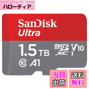 �y���������zSanDisk Ultra microSDXC UHS-I �������[�J�[�h �A�_�v�^�[�t�� - �ő�140MB/�b�AC10�AU1�A�t��HD�AA1�AMicroSD�J�[�h - SDSQUAB-064G-GN6MA �F�F���͂���܂���A�T�C�Y�F1.5TB
