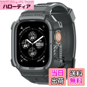 �y���������zSpigen Apple Watch 49mm ��̌^�o���h�y Apple Watch Ultra3 / Ultra2 / Ultra�Ή� �z�ϏՌ� PC TPU ��d�\�� �X�|�[�c�o���h ���� �Ռ� �z�� �ϋv�� ���h�~ ���M�b�h�E�A�[�}�[�E�v�� ACS07390 (�_�[