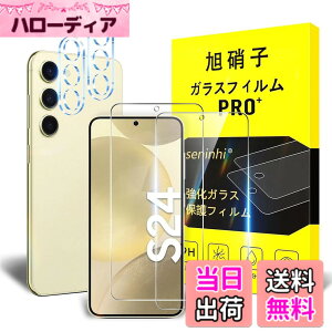 �y���������z�Ή� Galaxy S24 5G SC-51E �K���X�t�B���� �y2+2���Z�b�g-���YAGC���Ɏq�K���X�z�Ή� �M�����N�V�[ S24 �t�C�����i2�����j + �J�����t�B�����i2�����j�t�� �ی�t�B���� SC-51E �����K��