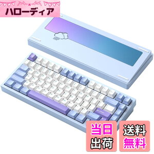 �y���������z�yWOBKEY Rainy 75�L�[�{�[�h�z�J���̂悤�ȑŌ��� ���J�j�J���L�[�{�[�h 3WAY�ڑ� OS�݊��� �z�b�g�X���b�v��VIA�̑Ή� �J�X�^�}�C�Y�� �K�X�P�b�g�f�U�C�� �A���~�j�E���f�ގg�p RG