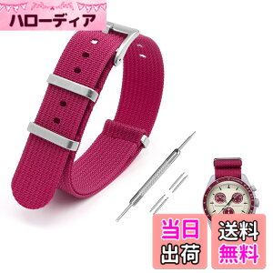 �y���������z[Jumpsunfun] 20mm ���v�o���h for Omega X Swatch Speedmaster MoonSwatch �I���K�ƃX�E�H�b�` �X�s�[�h�}�X�^�[ ���[���X�E�H�b�`�p �~���^���[�i�C�������v�x���g �F�F���b�h