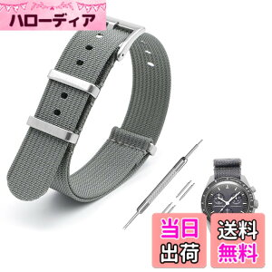 �y���������z[Jumpsunfun] 20mm ���v�o���h for Omega X Swatch Speedmaster MoonSwatch �I���K�ƃX�E�H�b�` �X�s�[�h�}�X�^�[ ���[���X�E�H�b�`�p �~���^���[�i�C�������v�x���g �F�F�O���[