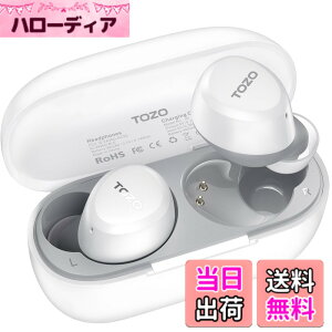 �y���������zTOZO A1 �C���z�� bluetooth ���C�����X�C���z�� ���ቹ�� �g�F�n���� ���^�y�� �}�C�N���� AI �ʘb���m�C�Y���_�N�V���� �J�X�^��EQ �A�v���Ή� �h�� �ő��32���Ԃ̘A���Đ� �Ԃ�[