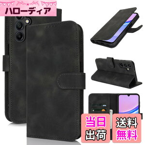 �y���������zSZBQBfg for Galaxy leather case �F�F�u���b�N�A�T�C�Y�FGalaxy A15 5G