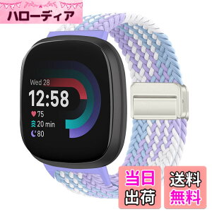 �y���������z[KeeFos] �o���h Fitbit(�t�B�b�g�r�b�g) Versa 4/Versa 3/Sense 2/Sense �Ή� �����o���h �i�C�����f�� ���C�o�b�N�� �}�O�l�b�g���o�b�N�� �ւ��x���g �݊��� �L�k�� �T�C�Y���� �҂݃u���X