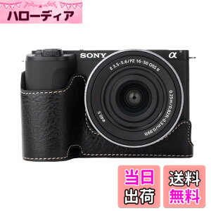 �y���������zRieibi �J�����P�[�X�ASony ZV-E10 II�pPU���U�[�n�[�t�P�[�X�ASony ZV-E10 II�p�ی�P�[�X�ASony ZVE10 II�J�o�[�A�����J�����o�[�W�����ƃn���h�O���b�v�f�U�C�� �F�F�u���b�N