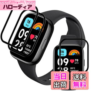 �y���������z�Ή� Xiaomi Redmi Watch 3 Active �t�B���� �y3���Z�b�g �S�ʕی�z PET������ �Y�f�@�� 3D�Ȗ� �O�[�O�� �s�N�Z�� ���b�h�~�[�E�H�b�`3 Active �t���ی�t�B���� �������� �����ߗ� ���h�~