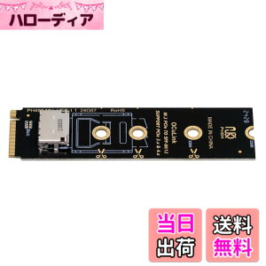 �y���������zCABLECC PCI-E 3.0 M.2 MKEY TO OCULINK SFF-8612 SFF-8611 PCIE NVME SSD 2260�����U.2 SFF-8639�P�[�u���p�̃z�X�g�A�_�v�^�[ �F�FBlack 2280�A�T�C�Y�F10cm