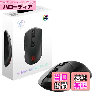 �y���������zMSI VERSA 300 W ���C�����X �Q�[�~���O�}�E�X �y�� 60g �L�� ���� ���E�Ώ� MS0731 �F�F�u���b�N
