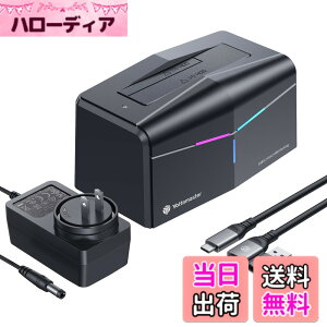 �y���������zYottamaster HDD�X�^���h �i1Bay) 2.5/3.5�C���`HDD SSD�Ή� SSD �G���N���[�W�� 10Gbps�����`�� 18TB��e�� �A���~�� HDD�P�[�X Type-C USB3.2 GEN2 SATA3.0&UASP�T�|�[�g12V2A RGB���C�g�t�� �H��s�v KA-10