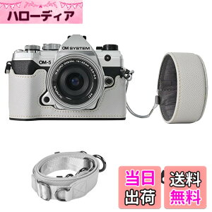 �y���������zVOVMOEYA �J�����P�[�X For Olympus OM-5/OM-D E-M5 III�COM-5�{�f�B�P�[�X For Olympus E-M5 III�J�����P�[�X OM5 �J�����ی�J�o�[ PU���U�[ D��l�W���t�� ��ʊJ�� �d�r���� �S�ʕی� �X�g���b�v