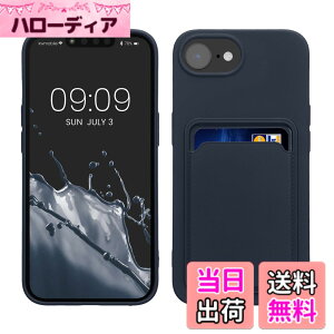 �y���������zkwmobile �X�}�z�P�[�X Apple iPhone SE (2022/2020) / 8 / 7�Ή� �P�[�X -�J�[�h�z���_�[�t�� �\�t�g TPU �V���R�� ���F �F�F�l�C�r�[�A�T�C�Y�FiPhone 17e / iPhone 16e