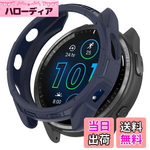 �y���������zHeeNia Garmin �Ή� �P�[�X �V���R���ގ� �ی�P�[�X �J�o�[ �Ռ��z�� ���y�� �_�� �Ռ��h�~ �C�菝�h�~ �ی�J�o�[�p �F�F�u���[�A�T�C�Y�FGarmin Forerunner 965