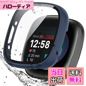 �y���������zBOOLINN For Fitbit sense2 �J�o�[/Fitbit versa4 �J�o�[ 3D���p�G�b�W �����^ PC+�K���X�f�� ��̌^ �t�@�[�E�F fitbit sense2 �P�[�X/fitbit versa4 �P�[�X �Ή� �����ߗ� �L�Y�h�~ �w��h�~ �ȒP��
