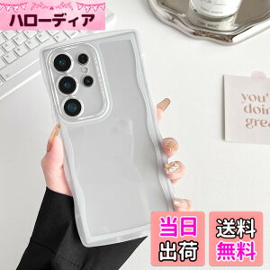 �y���������zZTOFERA Clear Wave Frame Case for Samsung �F�F�����A�T�C�Y�FSamsung S25 Ultra�p