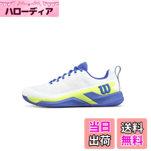 �y���������zWilson(�E�C���\��) �����Y RUSH PRO 4.5�e�j�X�V���[�Y �F�FWhite/Amparo Blue/Sfty Yell�A�T�C�Y�F25.5 cm E