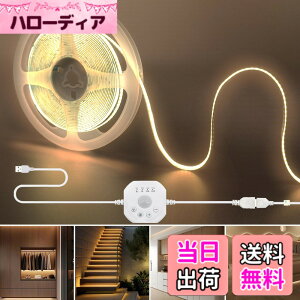 �y���������z�N���A�q���iClearhill�j���[�V�����Z���T�[COB LED 5V USB�X�g���b�v���C�g�C���ԁE��ԏƖ����[�h, 4�̃^�C�}�[�I�t���[�h�t��, 320LEDs/M ��8mm�C�Q��/�L�b�`��/�K�i/�L���Ȃ�DIY��