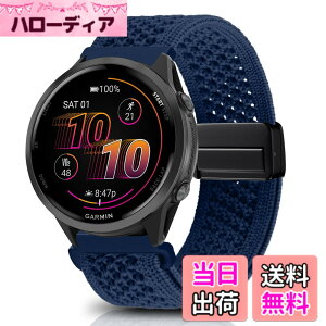 �y���������z[KeeFos] 22mm �o���h Garmin(�K�[�~��) Venu 4 45mm/Venu 3 45mm/2/Forerunner 570 47mm/265/255/Vivoactive 4/Active�Ή� �����o���h �i�C�����f�� ���C�o�b�N�� �}�O�l�b�g���o�b�N�� �ւ��x���g �҂ݕ� 
