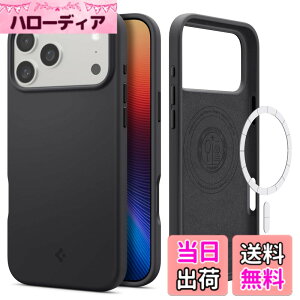 �y���������zSpigen �V���R���E�t�B�b�g�E�}�O�t�B�b�g �F�F�u���b�N�A�T�C�Y�FiPhone 17 Pro Max
