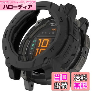 �y���������zHeeNia Garmin �Ή� �P�[�X �V���R���ގ� �ی�P�[�X �J�o�[ �Ռ��z�� ���y�� �_�� �Ռ��h�~ �C�菝�h�~ �ی�J�o�[�p �F�F�u���b�N�A�T�C�Y�FGarmin Instinct 3 50mm