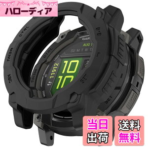 �y���������zHeeNia Garmin �Ή� �P�[�X �V���R���ގ� �ی�P�[�X �J�o�[ �Ռ��z�� ���y�� �_�� �Ռ��h�~ �C�菝�h�~ �ی�J�o�[�p �F�F�u���b�N�A�T�C�Y�FGarmin Instinct 3 45mm