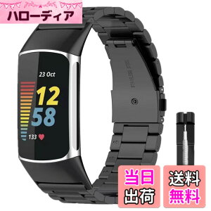 �y���������zAnkersaial �o���h �Ή� Fitbit Charge 6/ Fitbit Charge 5,�����o���h �r�W�l�X�� �X�e�����X�� �T�C�Y���߉\ �����H��t�� �����x���g �ւ��x���g �R���p�`�u�� �F�F�u���b�N�A�T�C�Y�F