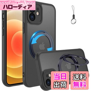�y���������ziPhone 17E/iPhone 16E �p �P�[�X Magsafe�Ή��y360°��]�\�� Magsafe�����O�X�E�X�g���b�v1��t���z�A�C�t�H��17E/16E �J�o�[ �X�^���h�@�\ �c�����Ή� HILEGENER �X�}�z�P�[�X �ϏՌ� �J��