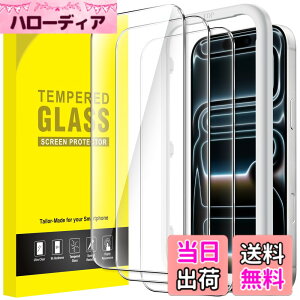 �y���������zJETech iPhone �p�S�ʕی�t�B���� �����K���X�t�B���� �K�C�h�g�t�� �P�[�X�Ɋ��Ȃ� HD�N���A �F�F�N���A�A�T�C�Y�FiPhone 17 Pro Max